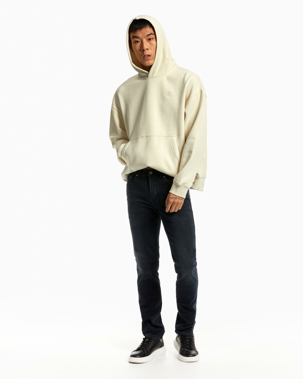 HERO LOGO TERRY 連帽上衣, BONE WHITE-101Y, hi-res