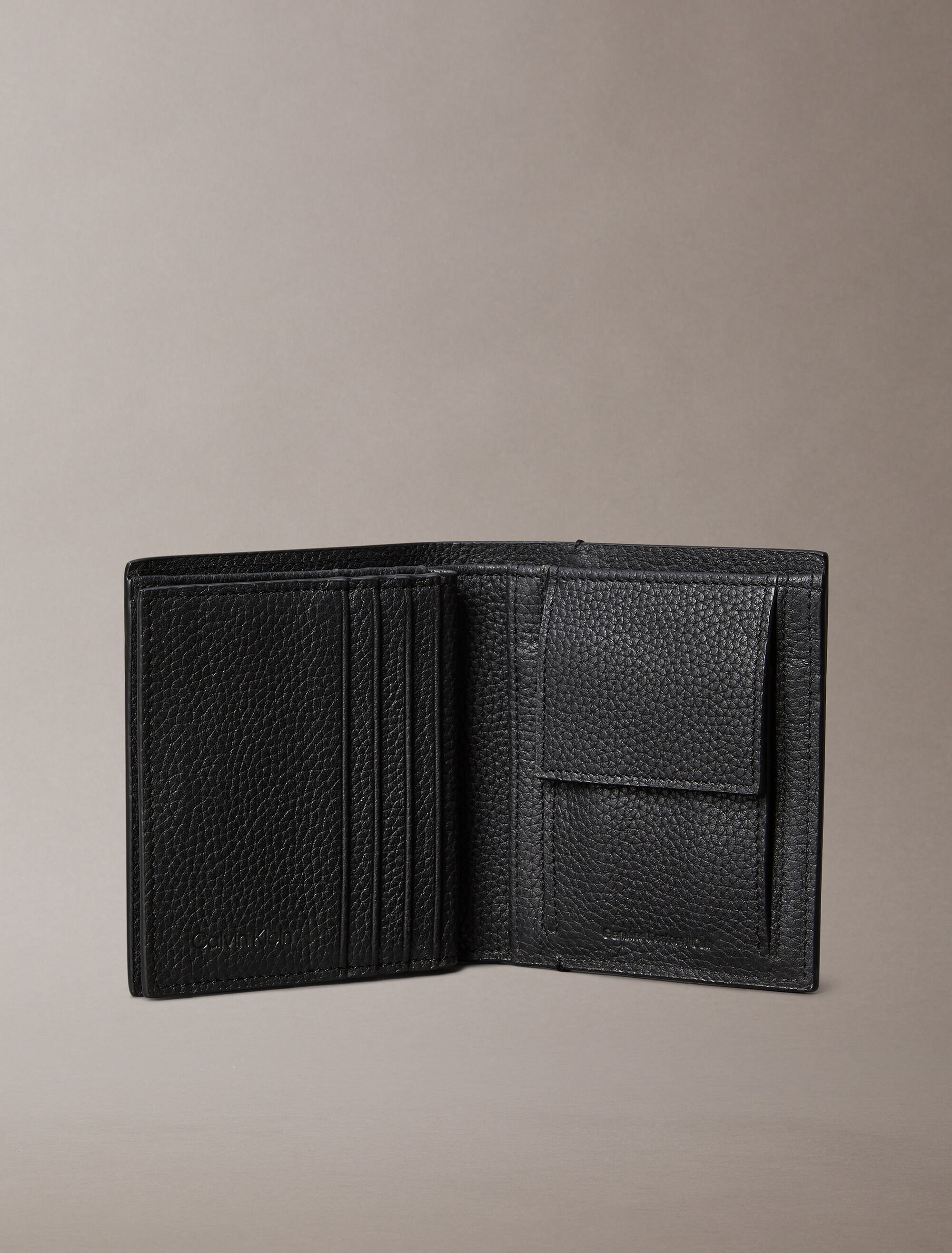 Foil Embossed Logo Trifold Wallet | black | Calvin Klein Hong Kong