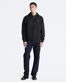 Archive Logo Zip Fleece Hoodie, Black Beauty, hi-res