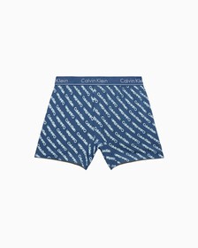 Knit 合身版型四角褲, STRUCTURE 45 SHADOW LOGO AUDACIOUS BLUE, hi-res