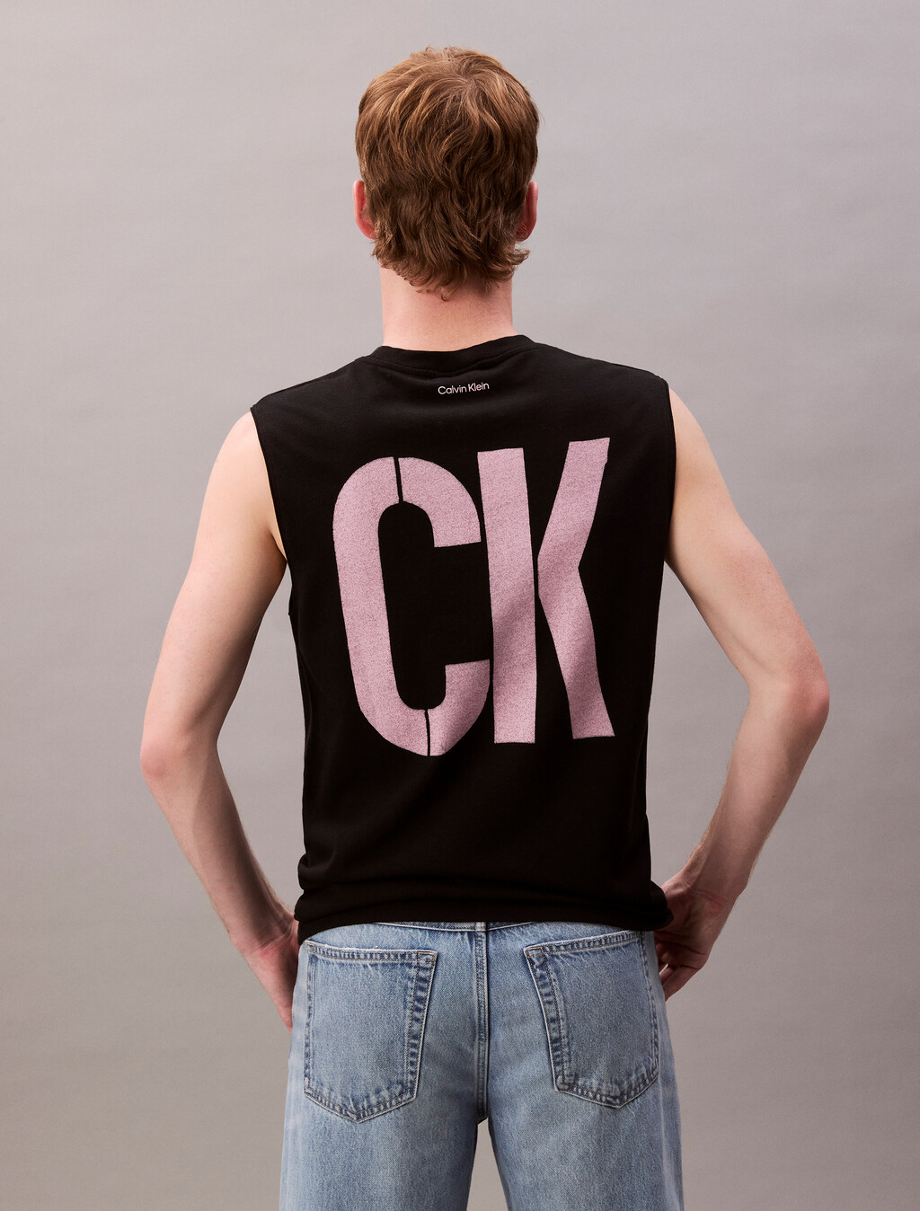 Pride Viva Love Graphic Relaxed Tank Top, Black, hi-res