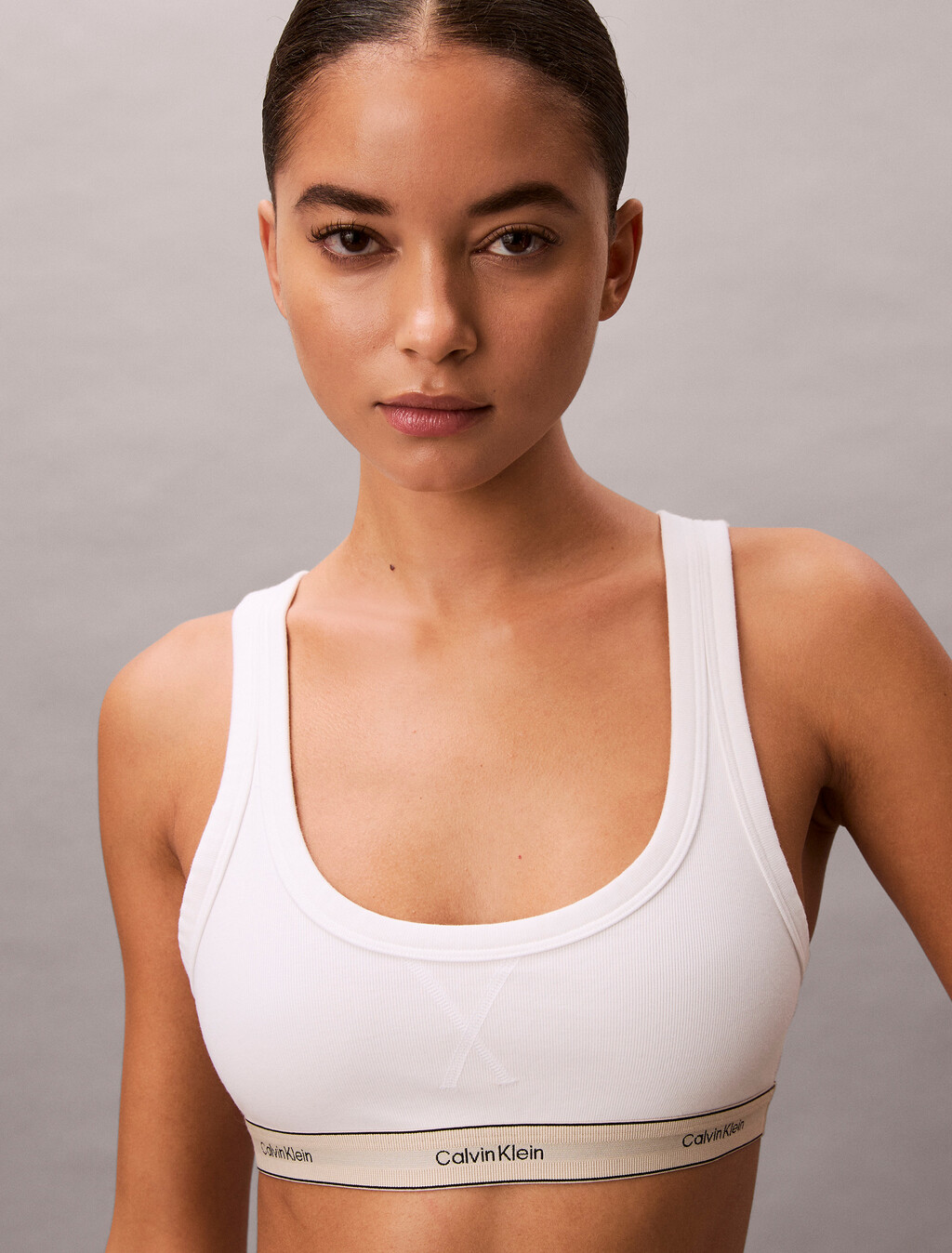 無鋼圈胸圍 - Heritage Cotton, White, hi-res