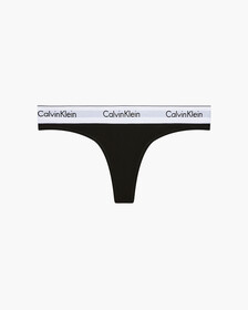 MODERN COTTON 丁字褲, BLACK, hi-res