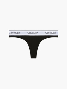 Icon Cotton Thong, BLACK, hi-res