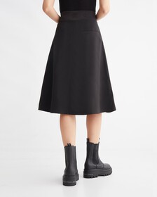 PREMIUM CAPSULE FRONT ZIP A LINE SKIRT, Ck Black, hi-res