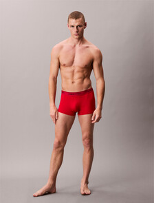 3 Pack Low Rise Trunks - Microfibre Stretch, black/ sleet / adrenaline rush, hi-res