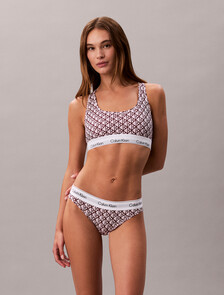 Bikini Briefs - Icon Cotton Modal, BIJOU MODERN EMBLEM OUTLINE+SPRING LILAC, hi-res