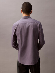 Supima Stretch Cotton Slim Button-Down Shirt, Antique Violet, hi-res