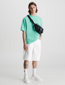 Leather Trainers, White/Black, hi-res