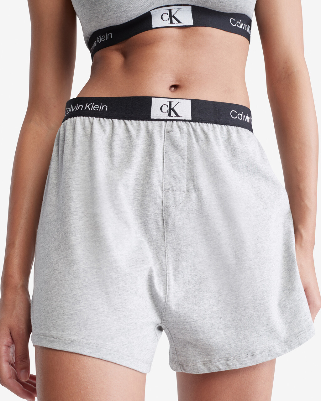 Calvin Klein 1996 Sleep Shorts, B10 Grey Heather, hi-res