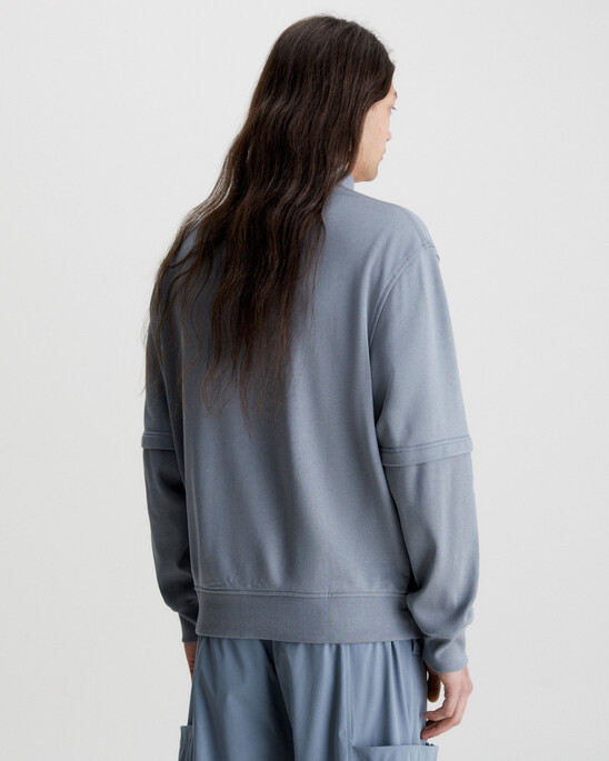 Relaxed Material Mix Sweatshirt