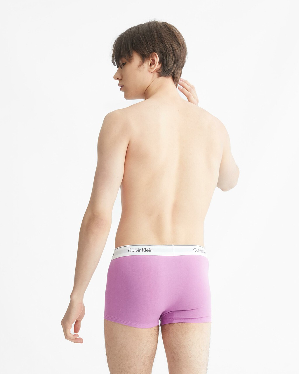 MODERN COTTON STRETCH TRUNKS 2 PACK, Midnight Navy/Iris Orchid, hi-res