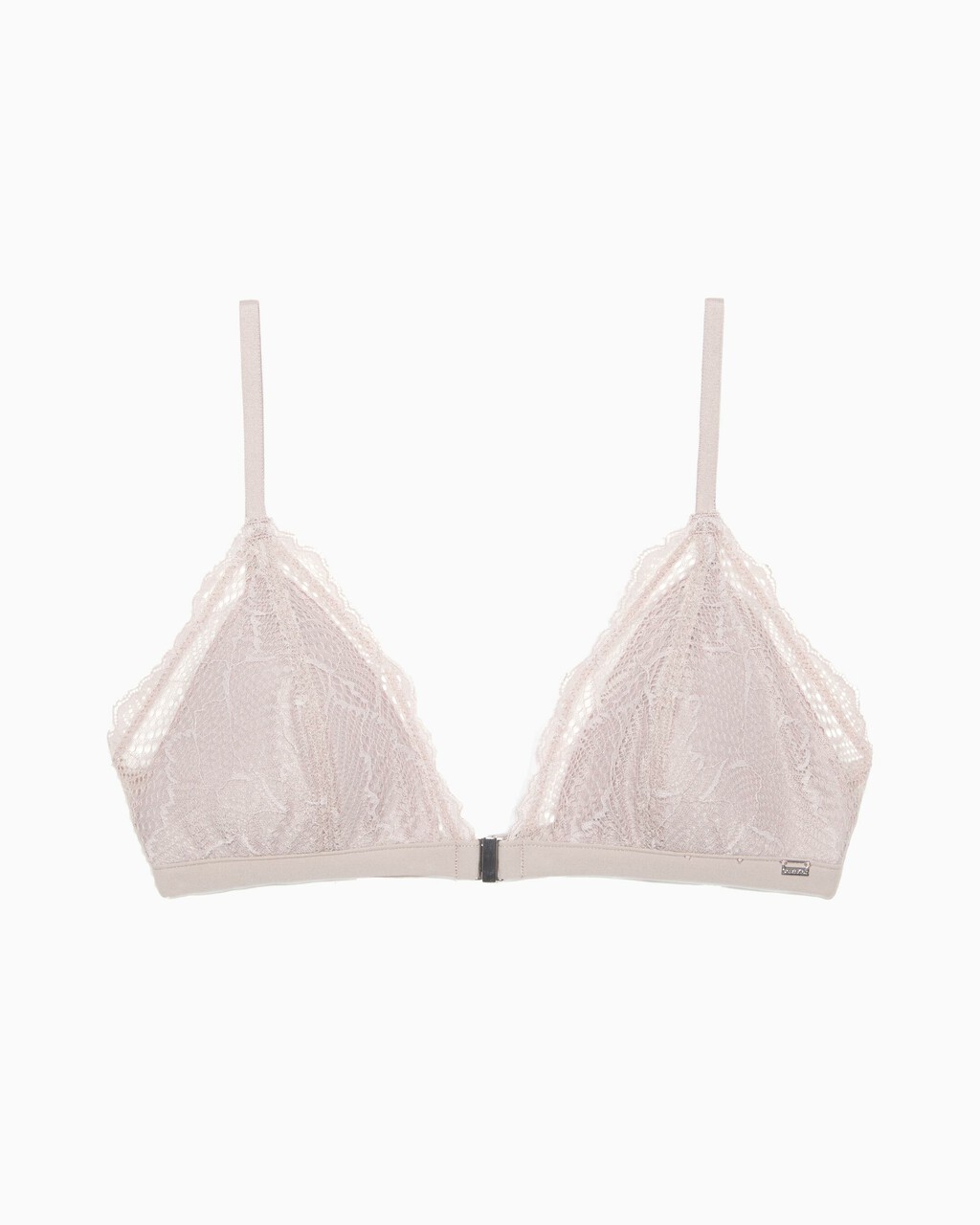 Lace Lightly Lined Triangle Bra, Gray Rose, hi-res