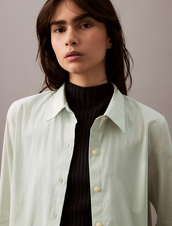 Poplin Classic Stretch Button-Down Shirt