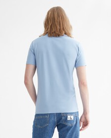 彈性棉質LOGO T 裇, Iceland Blue, hi-res
