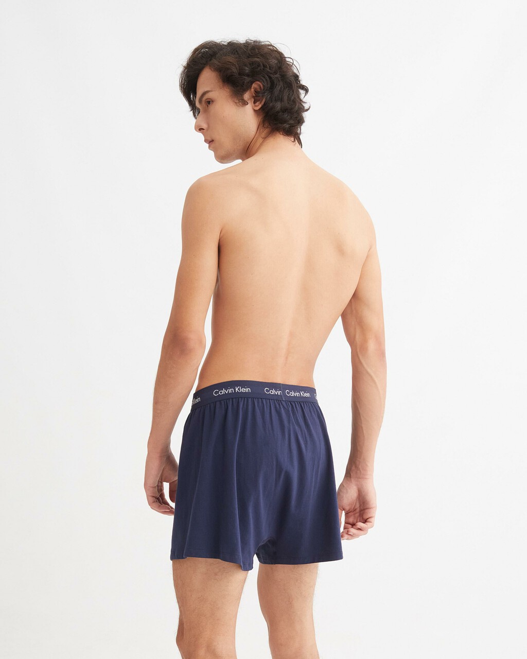 經典棉質彈性平角內褲 2 件裝, BLUE SHADOW/COBALT WATER, hi-res