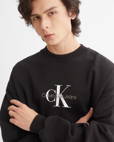 經典 MONOLOGO 衛衣, Ck Black, hi-res