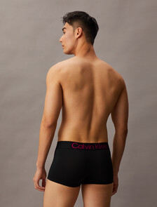 Bold Logo Low Rise Trunks 3 Pack, black w high rise logo/black w petunia pink logo/b, hi-res