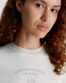 Slim Varsity Logo T-Shirt, Eggshell, hi-res