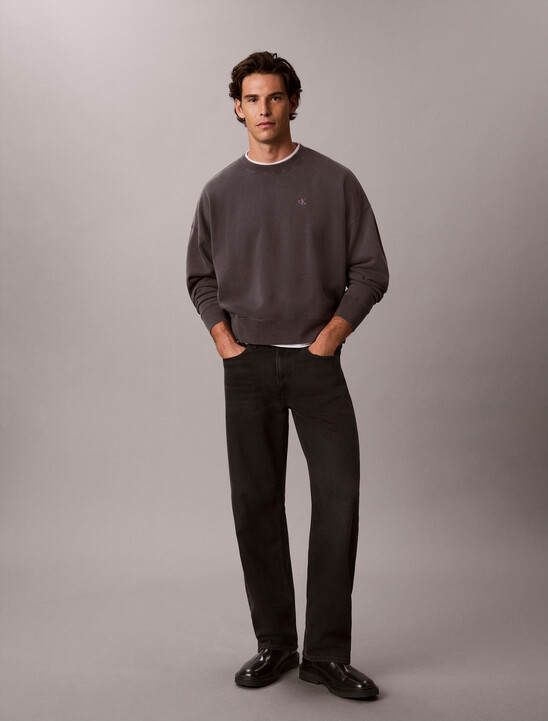 Garment-Dyed Logo Sweatshirt