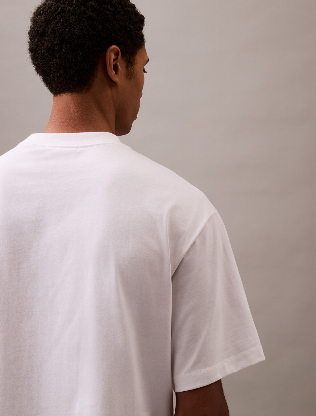 Calvin Klein New York 校隊風寬鬆 T 恤, Brilliant White, hi-res