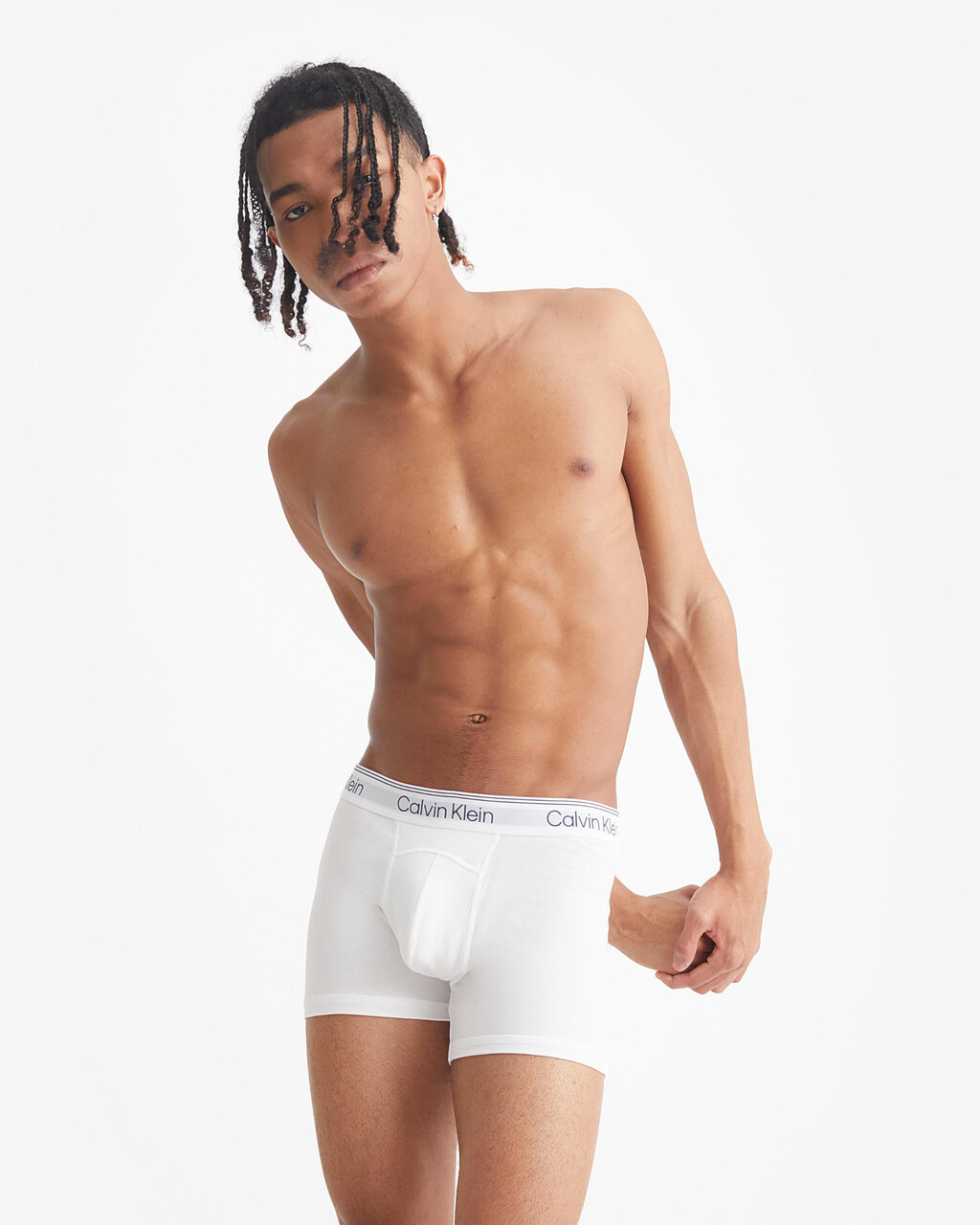 ATHLETIC COTTON 平角內褲 2 件裝, ATHLETIC GREY HEATHER/WHITE, hi-res