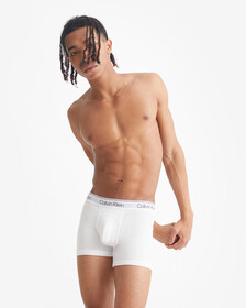 ATHLETIC COTTON 平角內褲 2 件裝, ATHLETIC GREY HEATHER/WHITE, hi-res