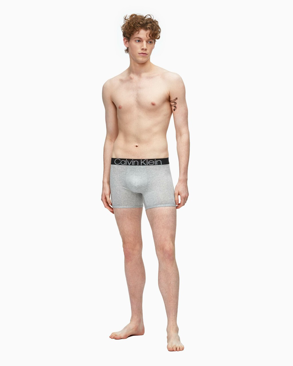 ECO COTTON BOXER BRIEF, H111 Heather Grey, hi-res