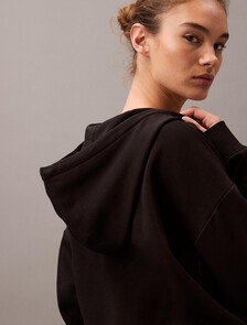 Archive Logo Zip Up Hoodie, Black, hi-res