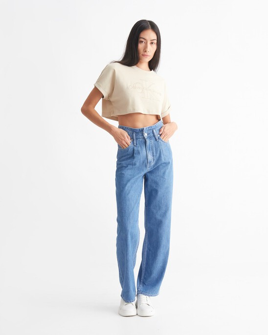 ICONIC UTILITY MONOLOGO CROPPED TEE