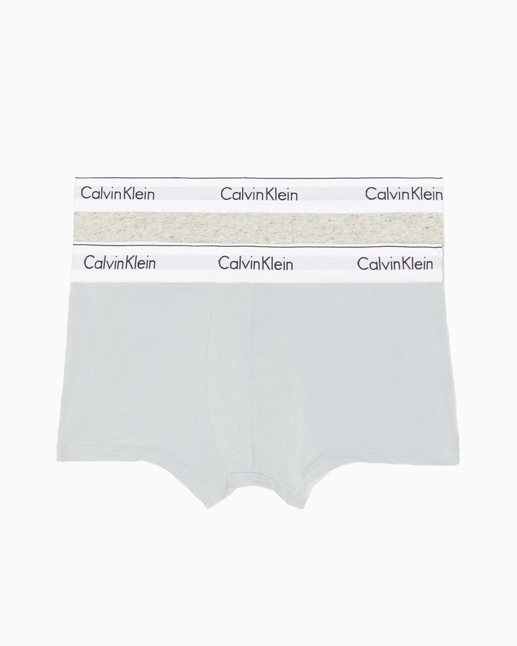 MODERN COTTON STRETCH TRUNKS 2 PACK, BA1ND05 Grey Heather/Silver Springs, hi-res