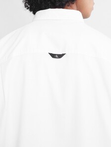 Ck Badge Coolmax Oxford Shirt, Bright White, hi-res