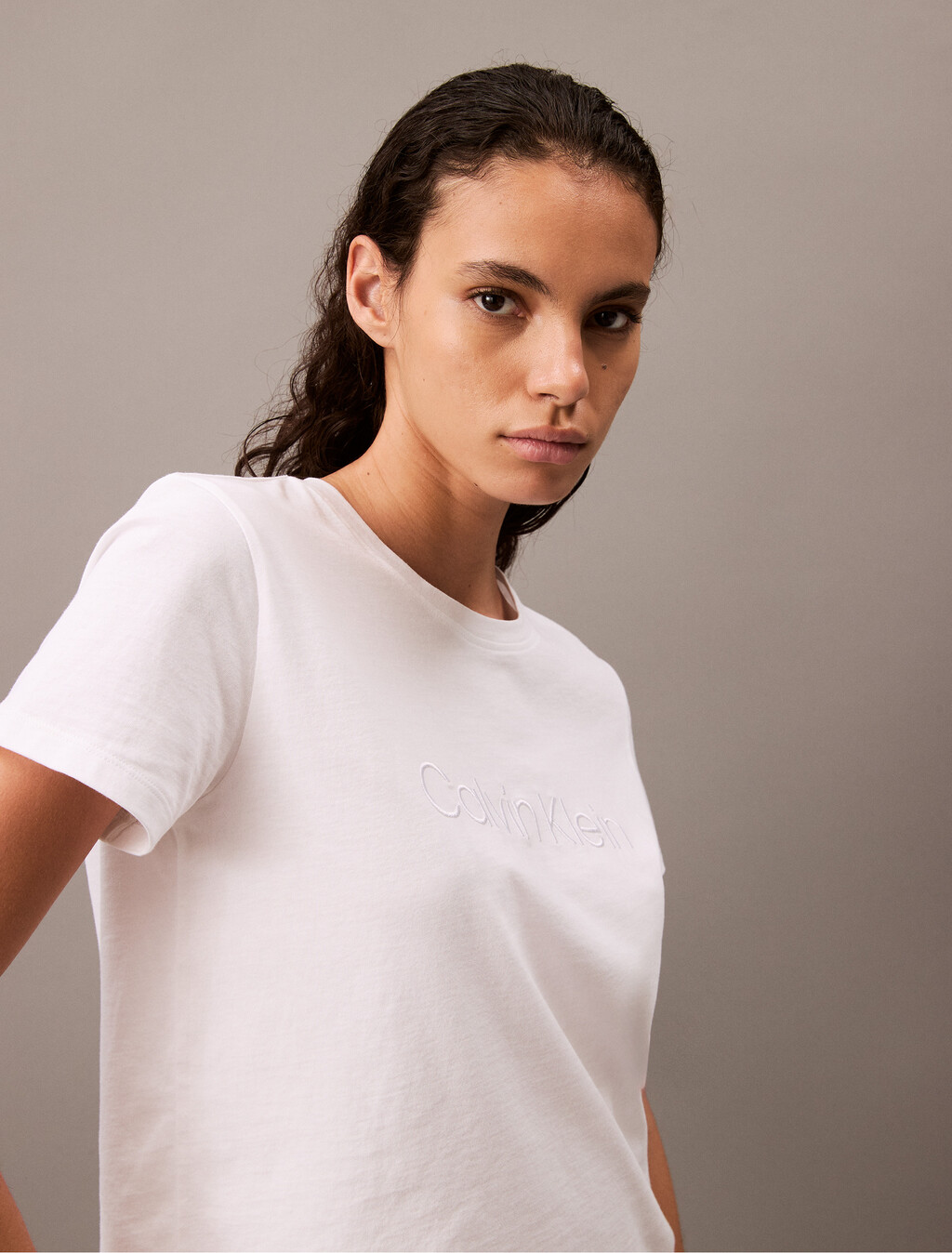 Classic Logo Lounge Tee, Classic White, hi-res