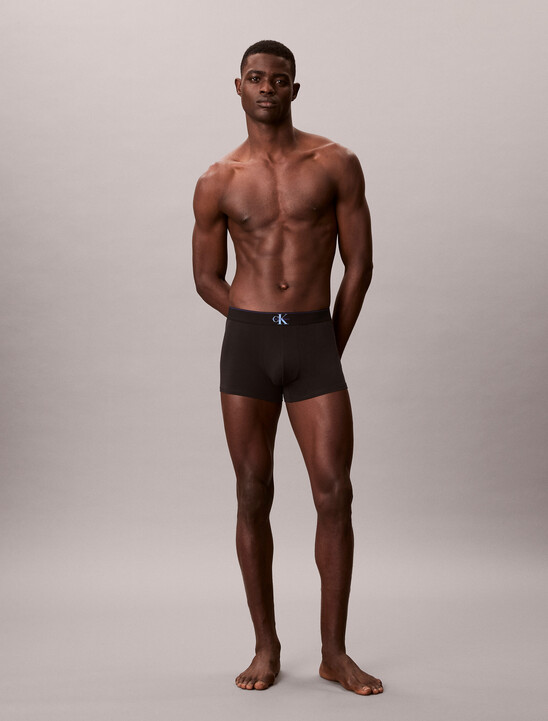 Graphic Monogram Cotton Stretch Trunks