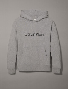 Hero Logo Terry Hoodie, Medium Grey Heather, hi-res