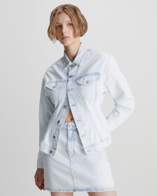 精裁緊身牛仔外套, Denim Light, hi-res