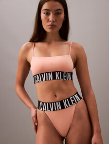 Intense Power Microfiber Cooling Unlined Bralette, Papaya Punch, hi-res