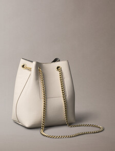 Minimal Monogram Chain Bucket Bag, Chateau, hi-res