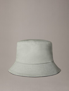 Monogram Twill Cotton Bucket Hat, Slate Gray/Black, hi-res