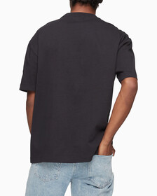 Calvin Logo 圓領上衣, BLACK BEAUTY-00, hi-res