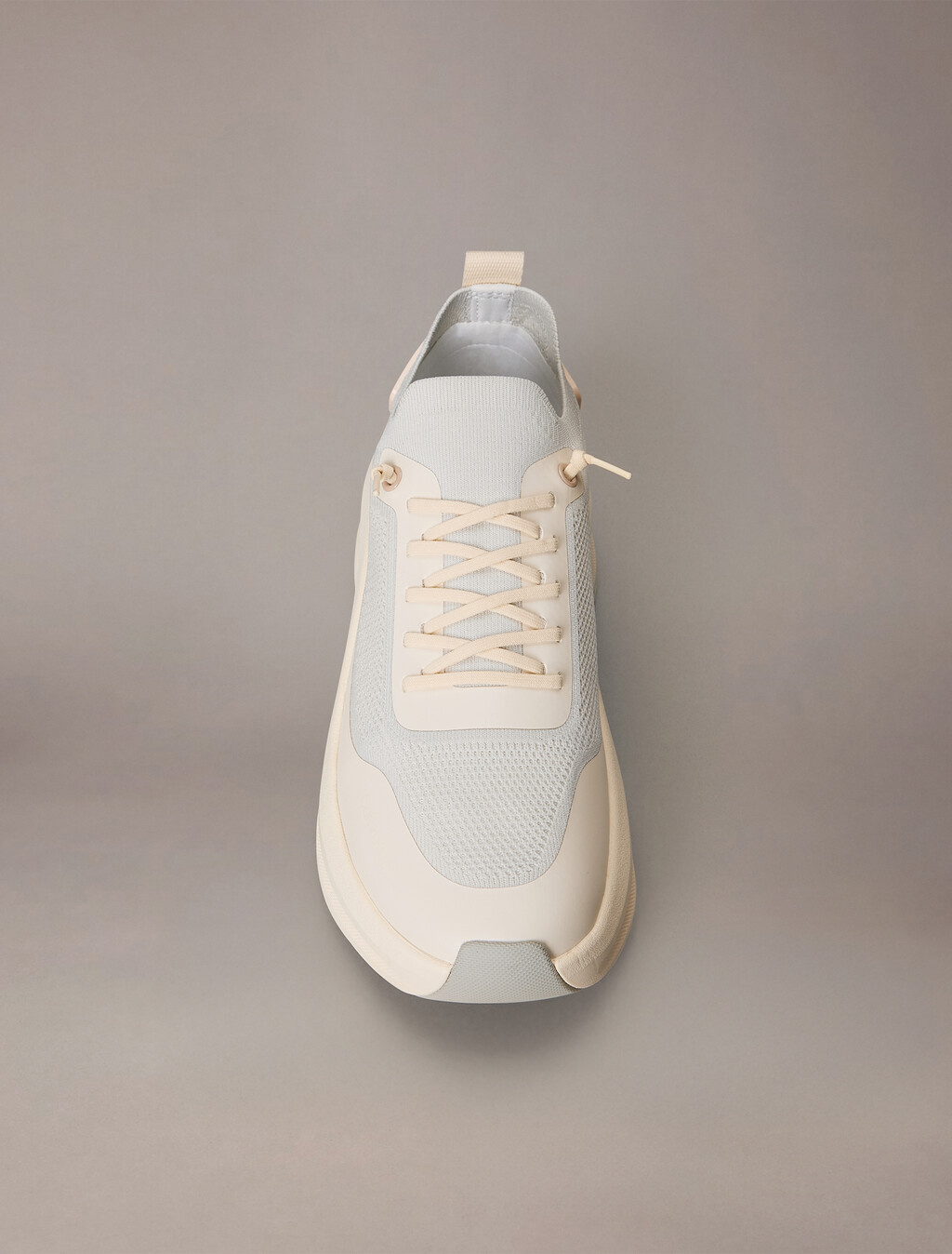 網眼厚底襪套跑步鞋, Vaporous White/Light Cashew, hi-res