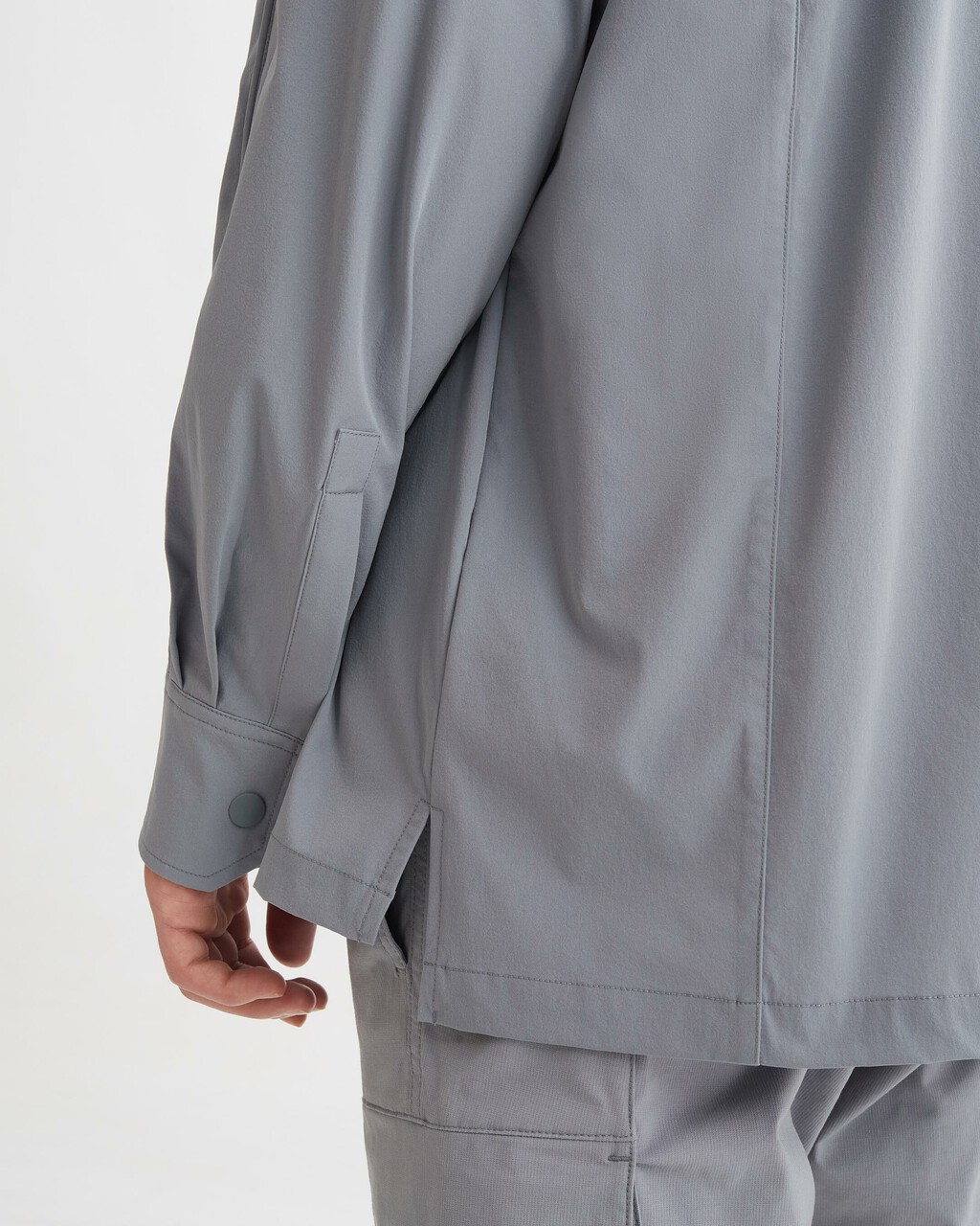 PREMIUM ESSENTIALS 裇衫款外套, Overcast Grey, hi-res
