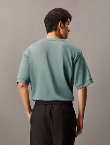 Embossed Monogram Interlock Tee, Lead, hi-res