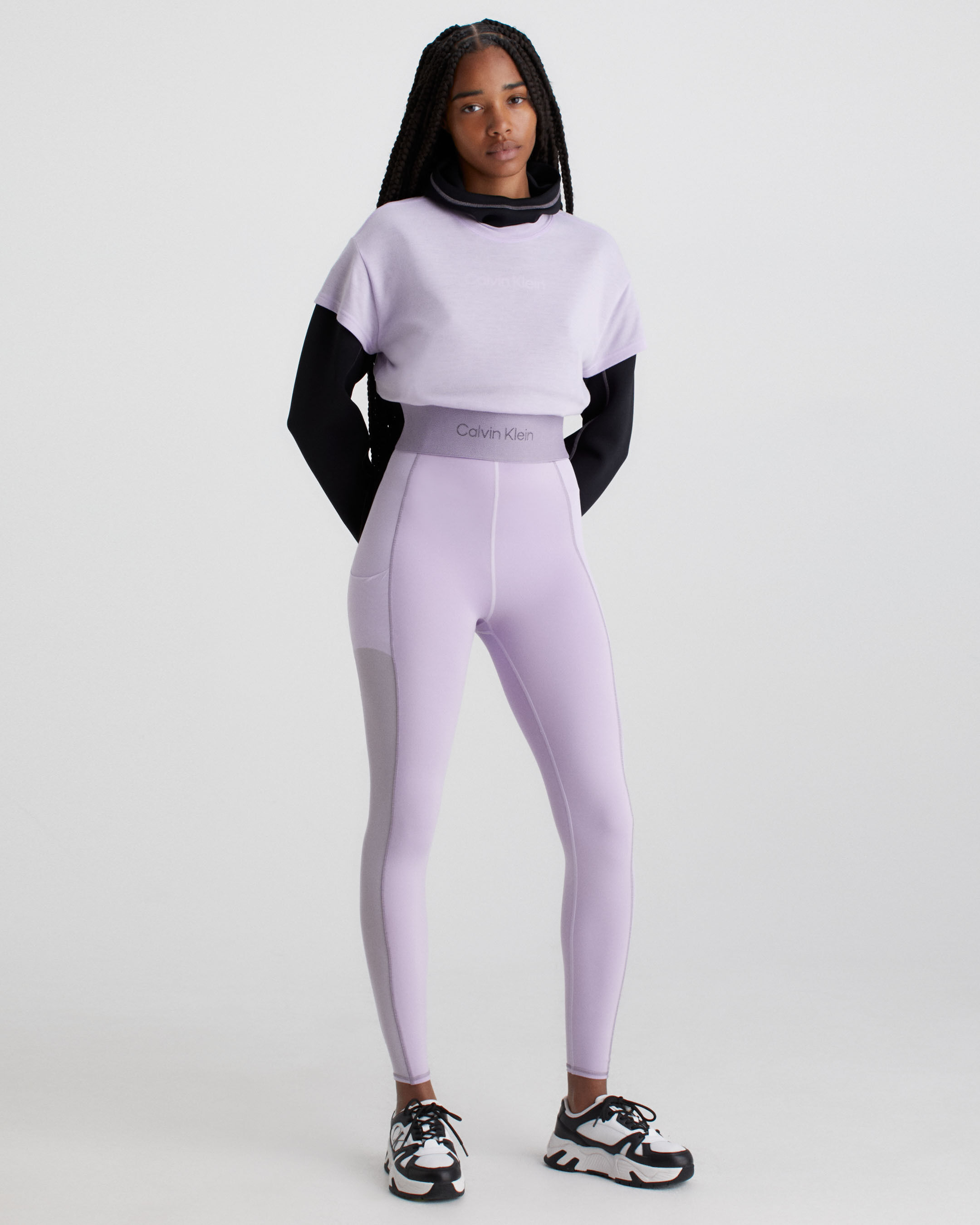 Purple gym leggings deals
