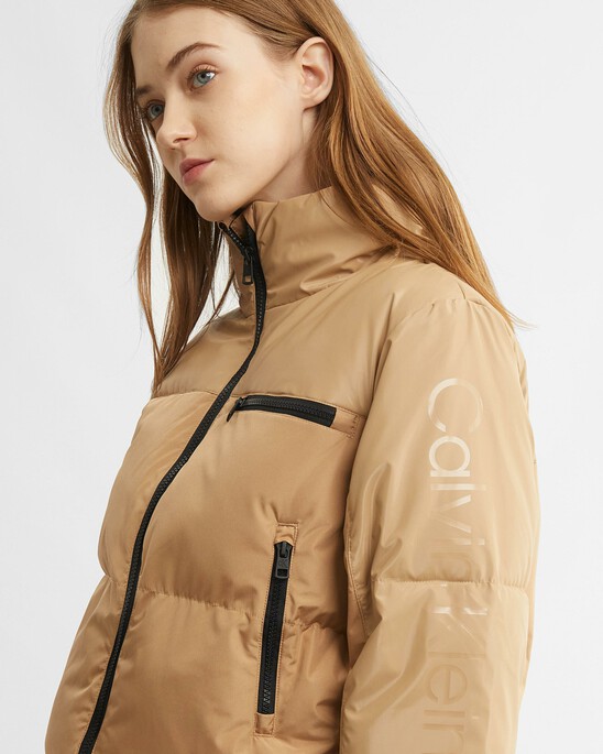 RECONSIDERED COLOR BLOCK PUFFER JACKET