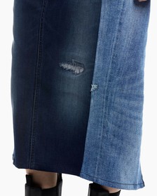 REIMAGINED DENIM FLARED SKIRT, BLUE3, hi-res