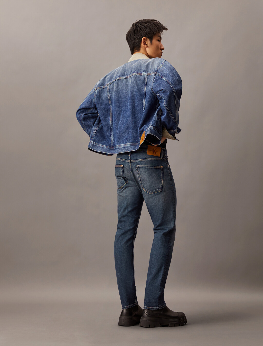 修身牛仔褲, Denim Dark, hi-res