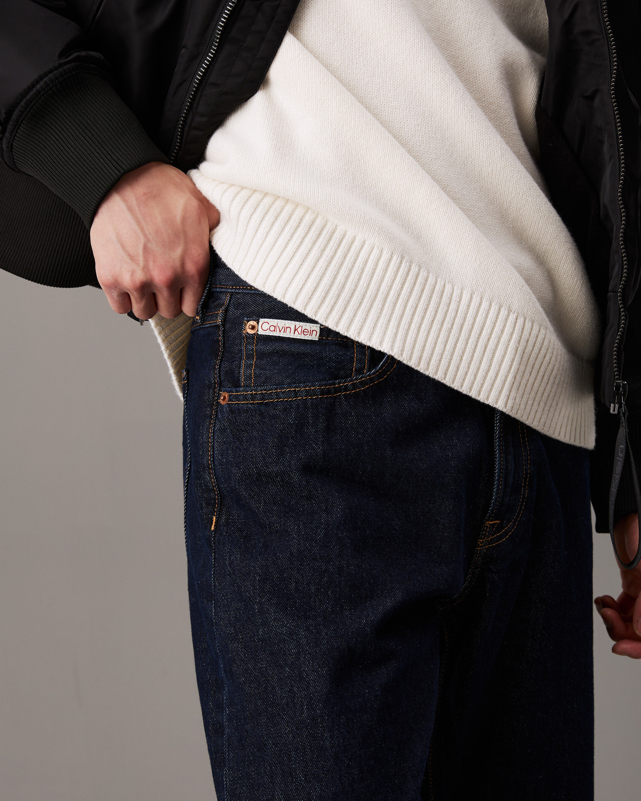 90 s Straight Jeans black Calvin Klein Hong Kong