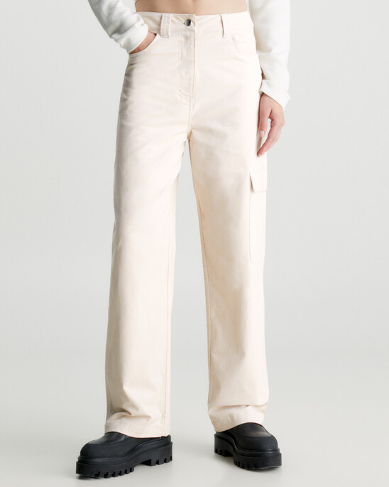 High Rise Corduroy Cargo Pants