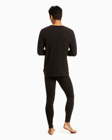 EMBOSSED ICON CREW NECK TOP, Black, hi-res